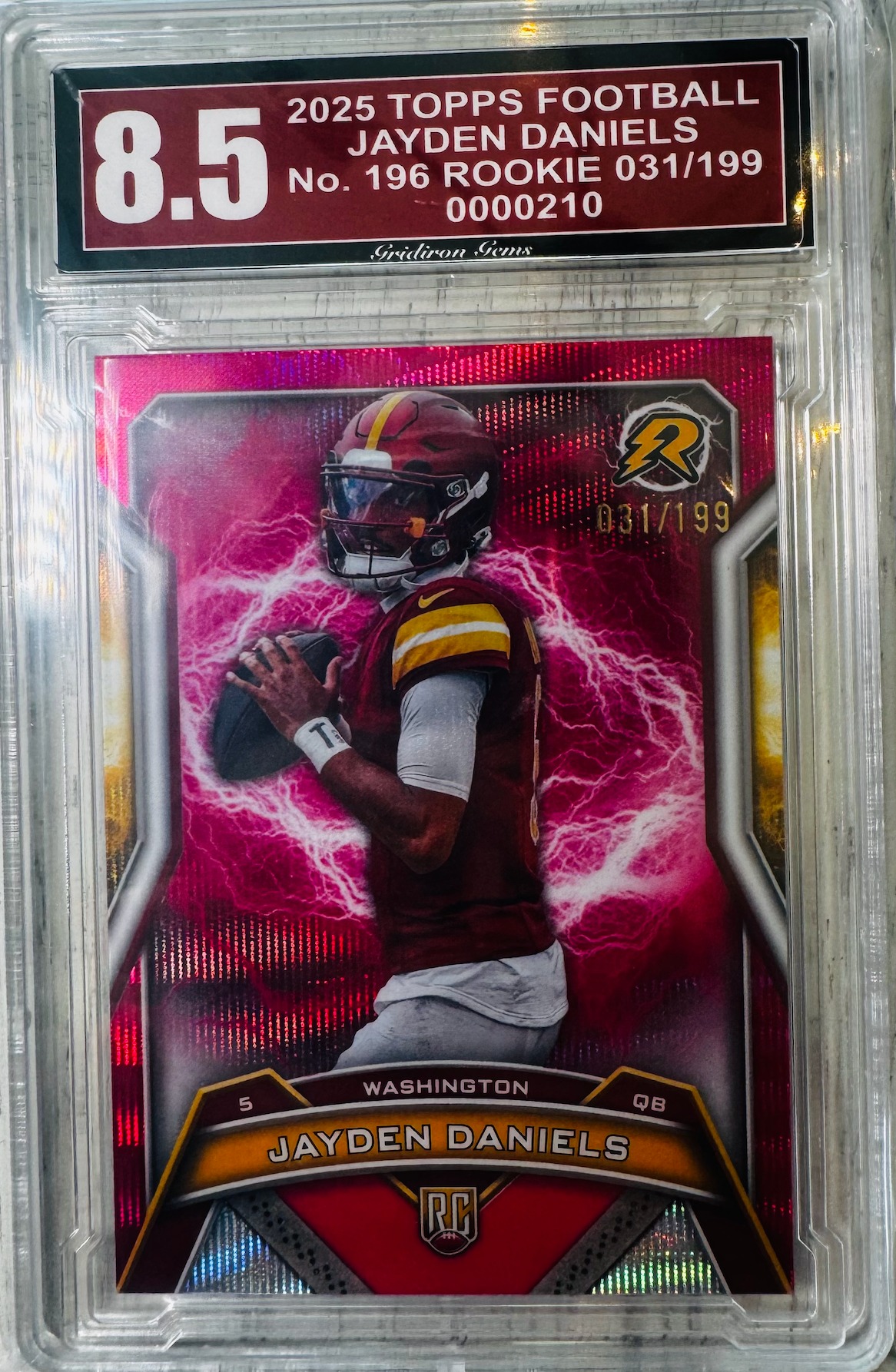 Jayden Daniels Graded Card - Front
